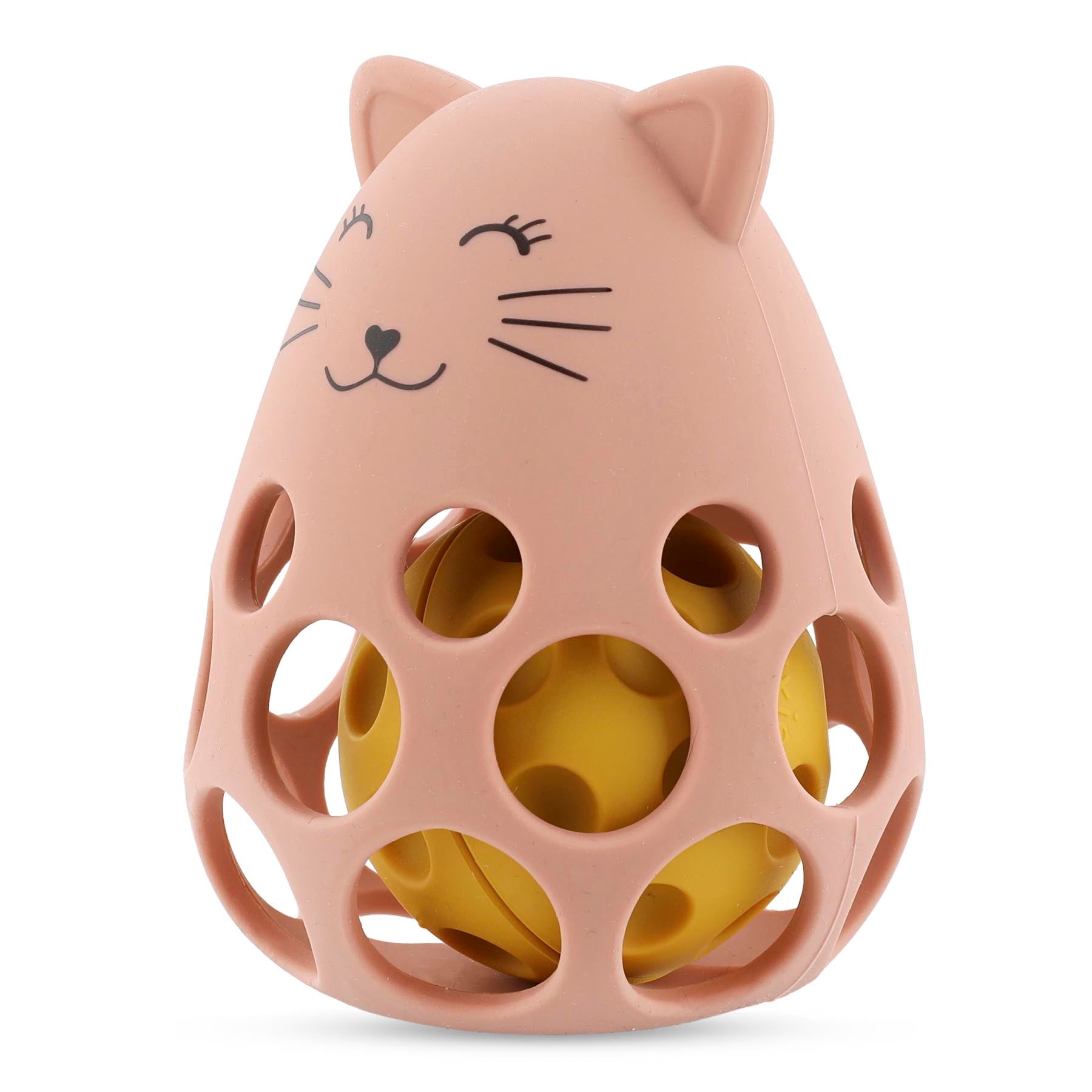 Trixie Baby Jouets sensoriels Hochet sensoriel en silicone Mrs. Cat alimentaire