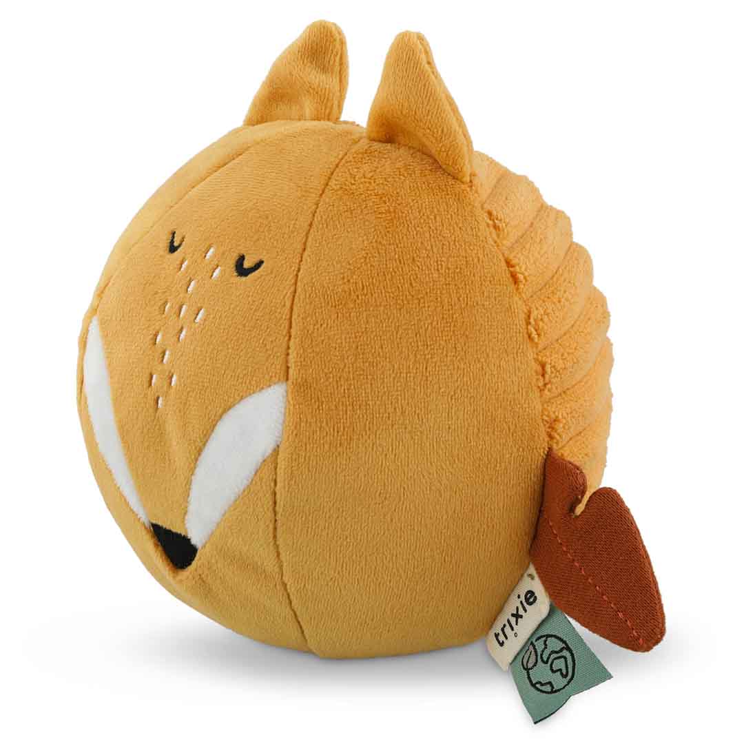 Trixie Baby Balle sonore Mr. Fox, clochette et tissus sensoriels