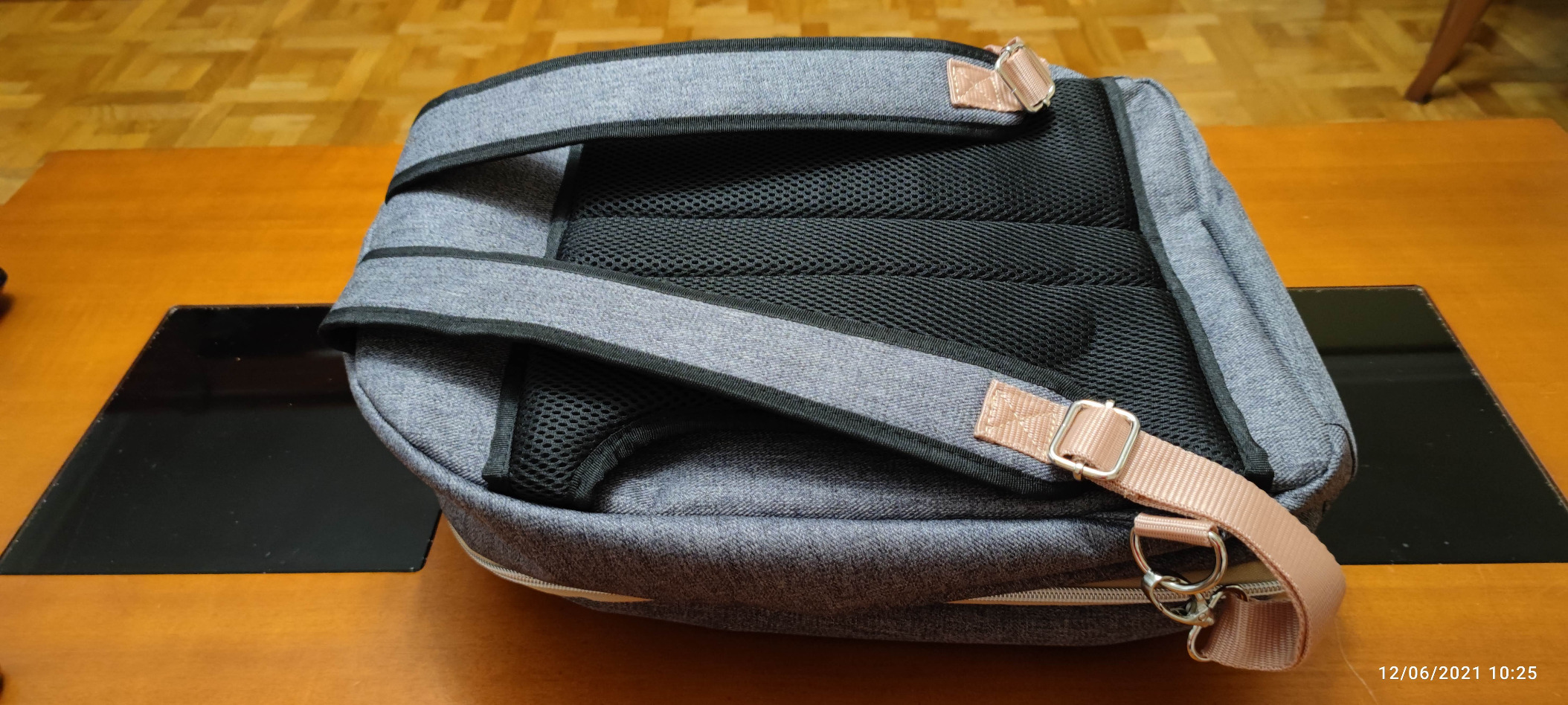 Babymoov Le Pyla sac à dos à langer Smokey 17 L avec poche isotherme