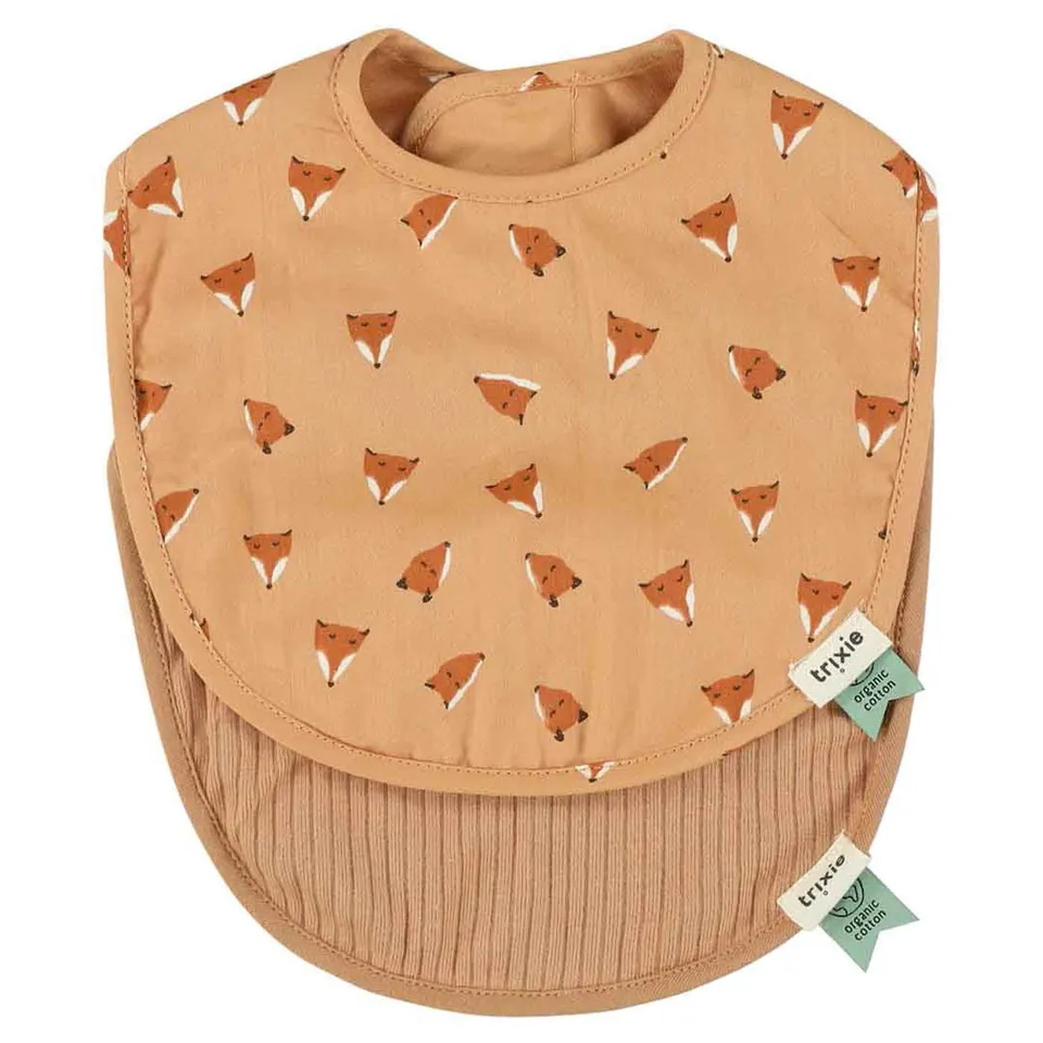 Trixie Baby Bavoirs Bavoir nouveau-né 2-pack mix - Fierce Fox bavoirs absorbants