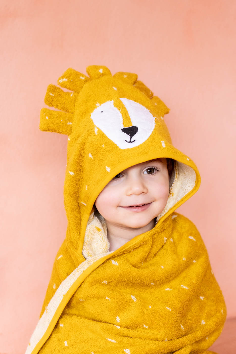 Trixie Baby Capes de bain Cape de bain 75 x 75 cm Mr. Lion coton bio