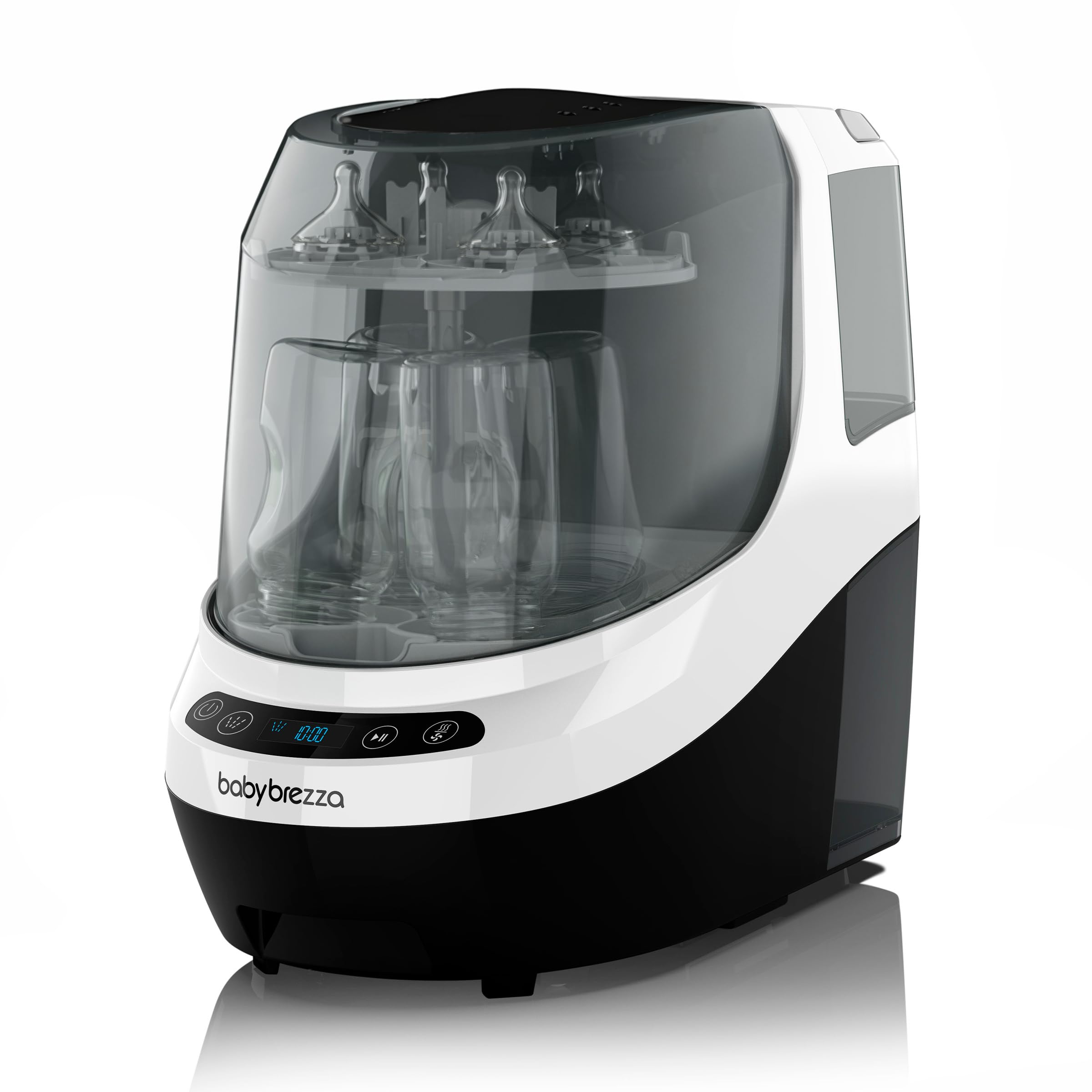 Baby Brezza Bottle Washer Pro lave-biberons noir et blanc, 4 biberons