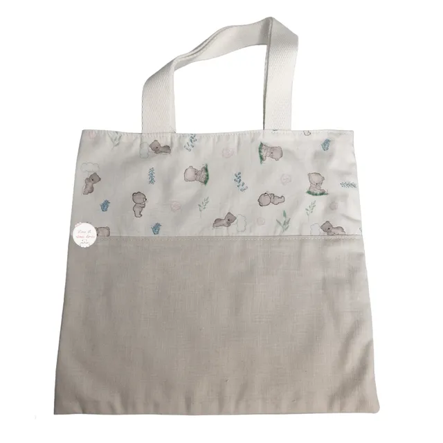 Rose et rêves dorés Sacs divers p’tit tote bag réversible Intemporels orsi roses