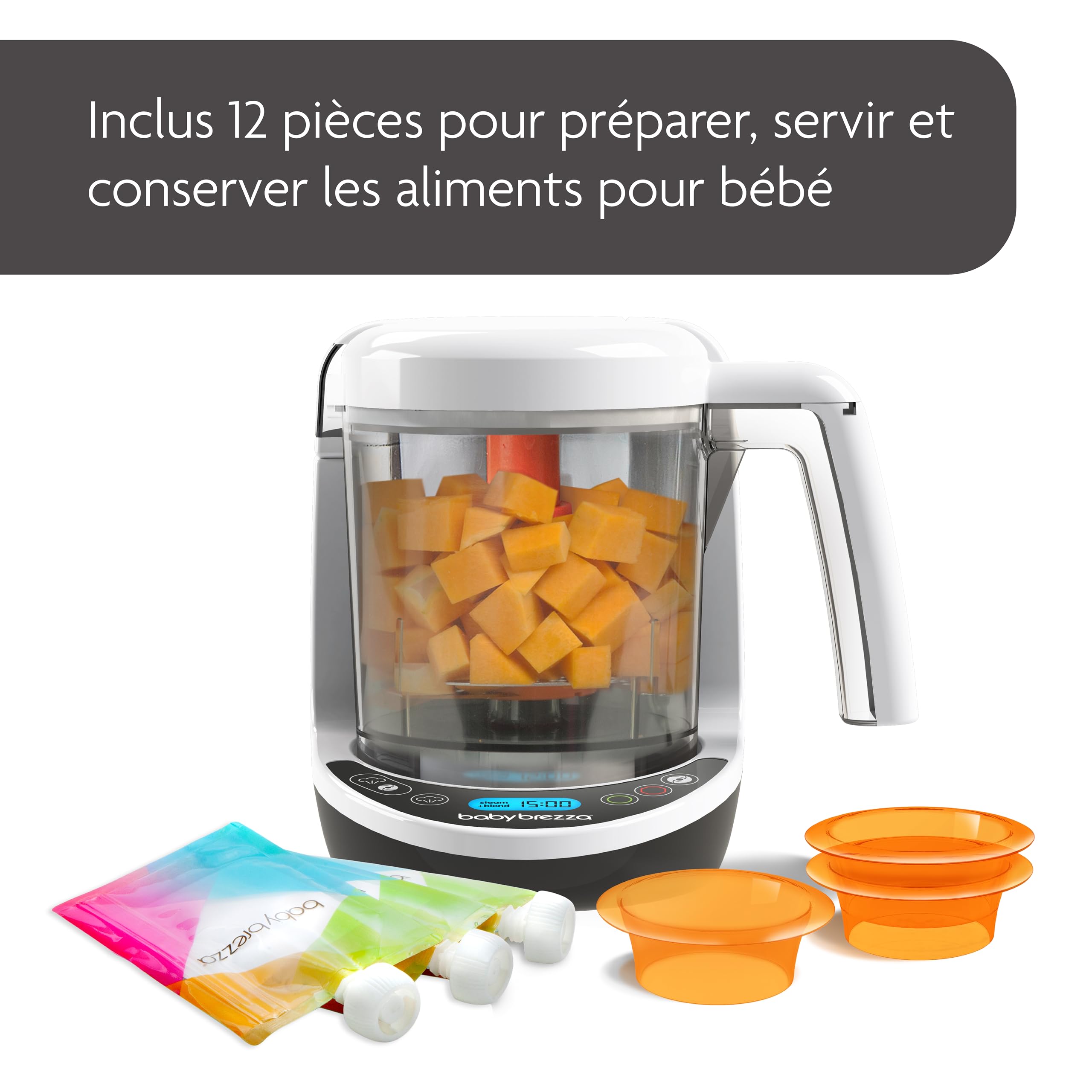 Baby Brezza Robots cuiseur-mixeur Food Maker Deluxe robot bébé 3 en 1