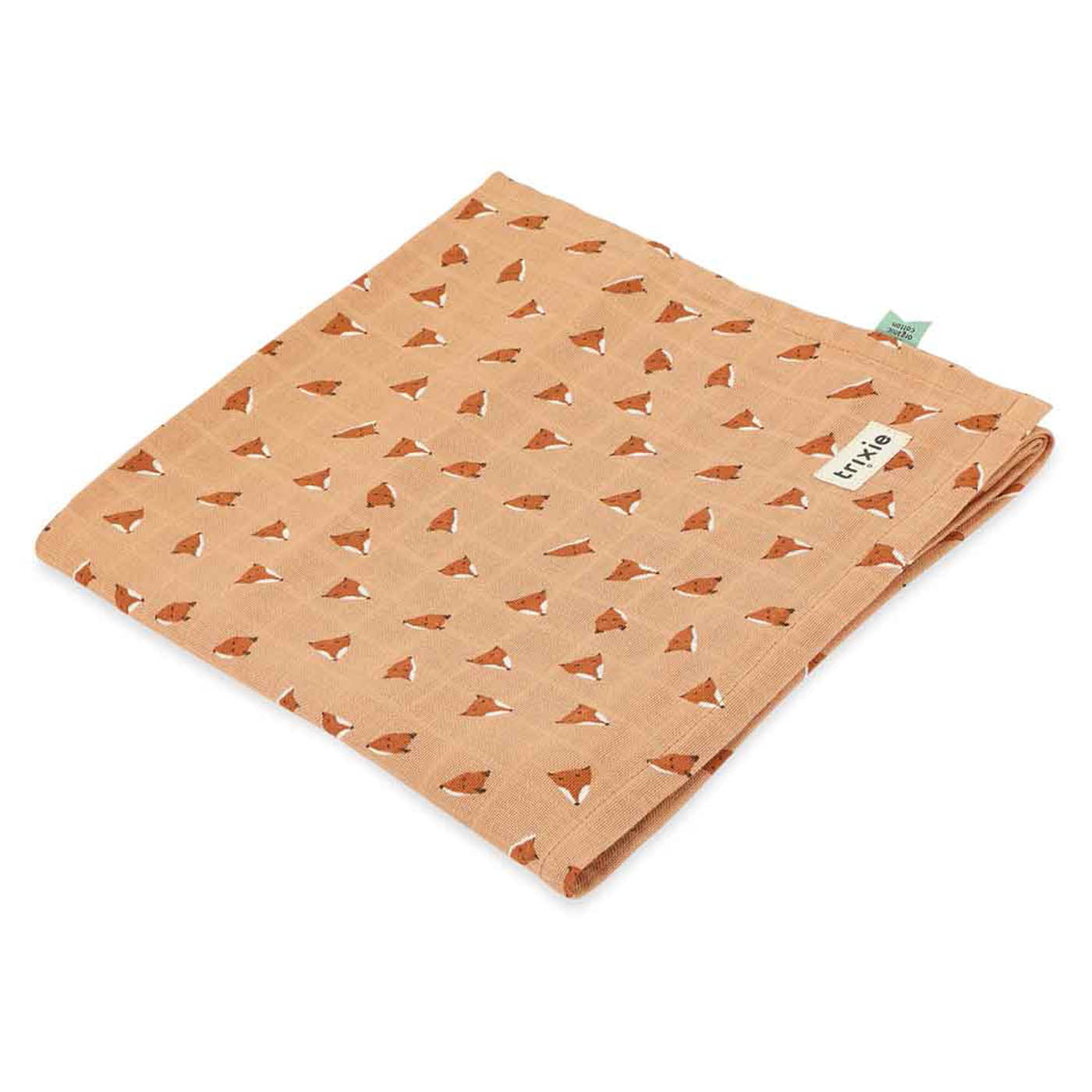 Trixie Baby Langes en mousseline Lange en mousseline 110x110cm Fierce Fox coton biologique