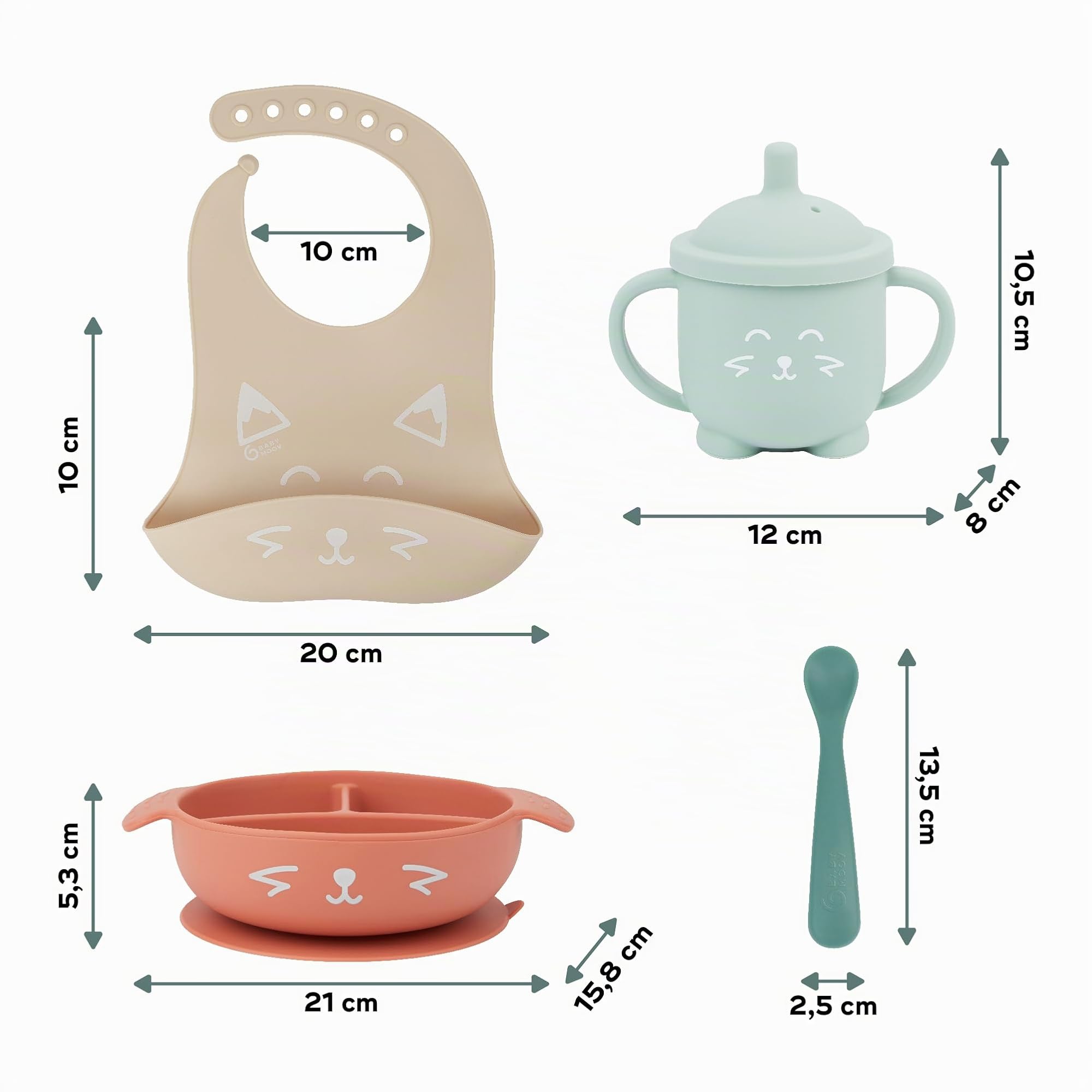 Babymoov Learn'ISY coffret repas Renard Terracotta 15-24 mois