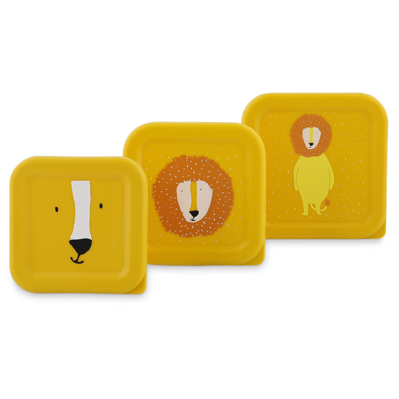 Trixie Baby Boîtes à goûter et boîtes repas Boîtes à goûter 3 pièces Mr. Lion