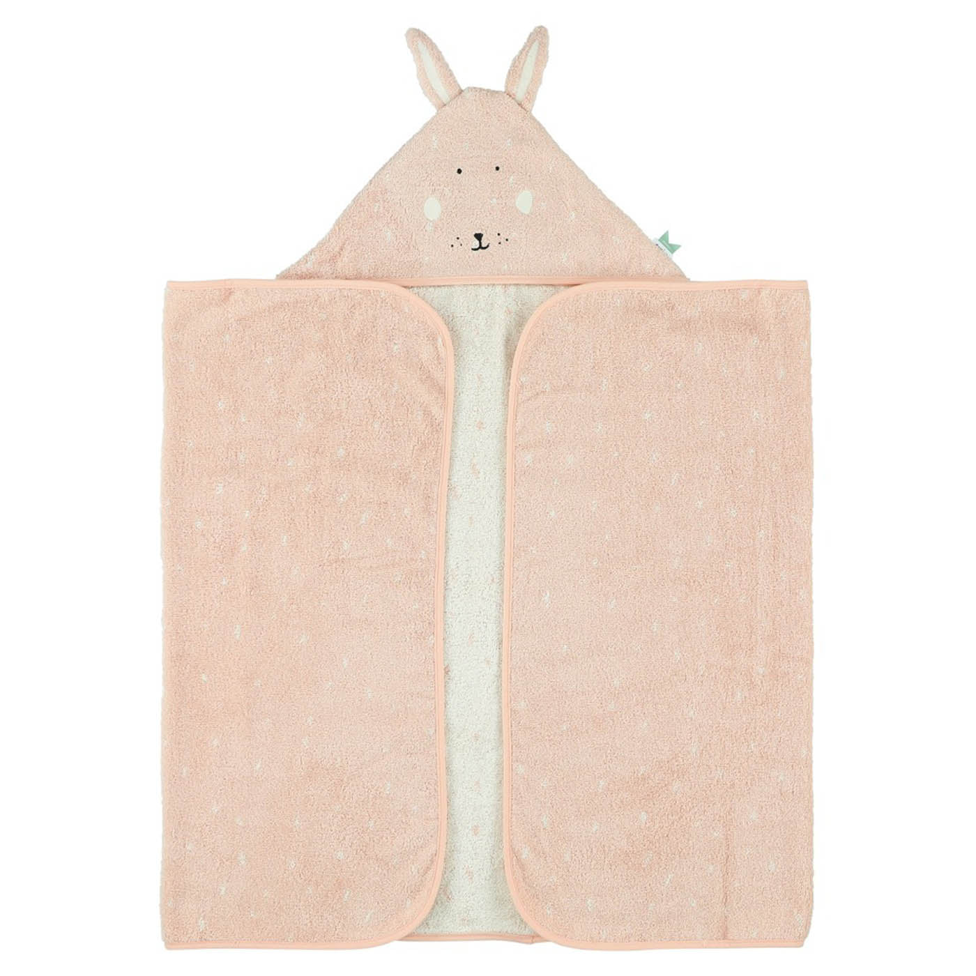 Trixie Baby Capes de bain Cape de bain 70x130 cm Mrs. Rabbit coton bio