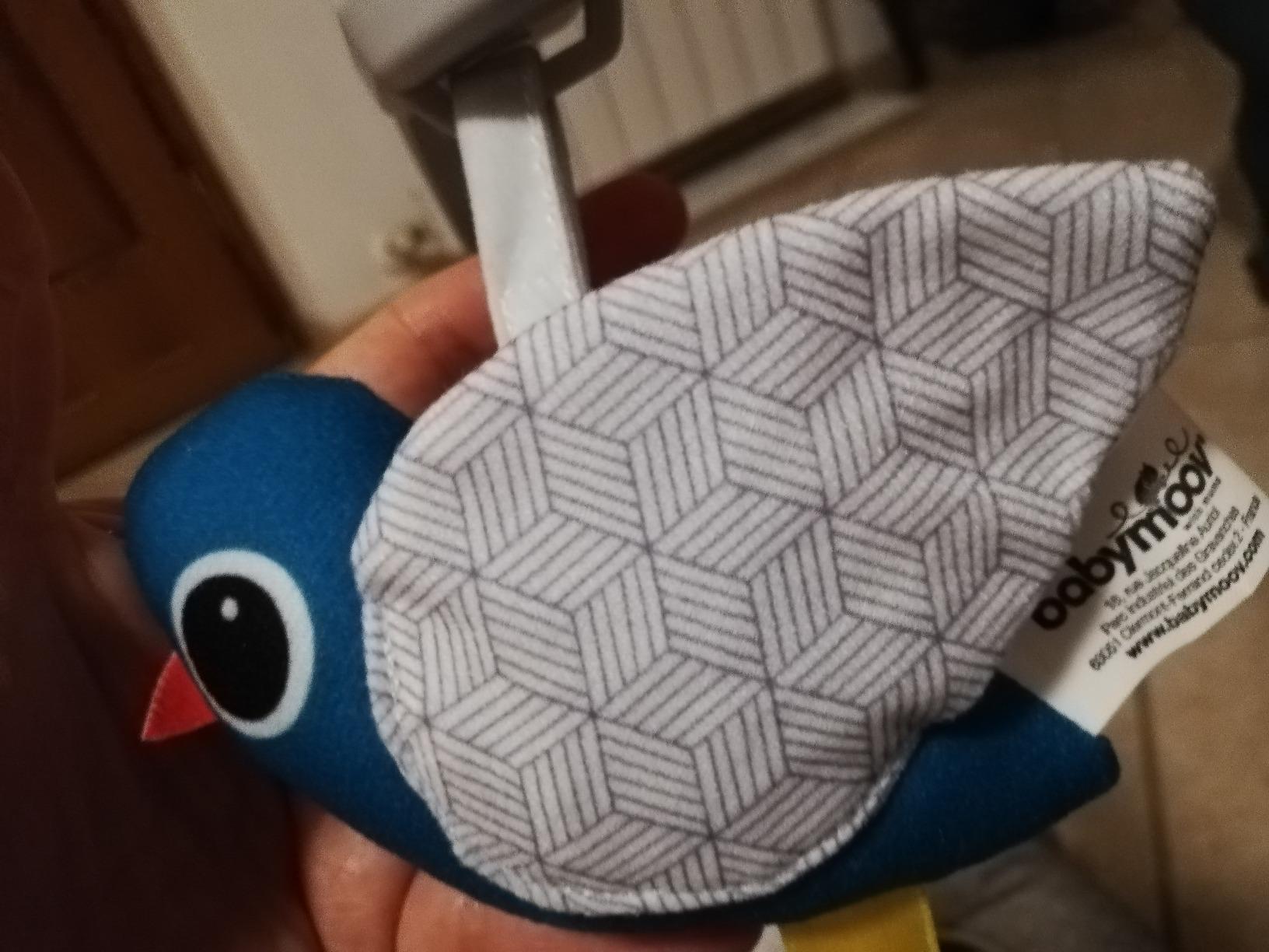 Babymoov Swoon Graphik transat bébé bleu fixe balancelle