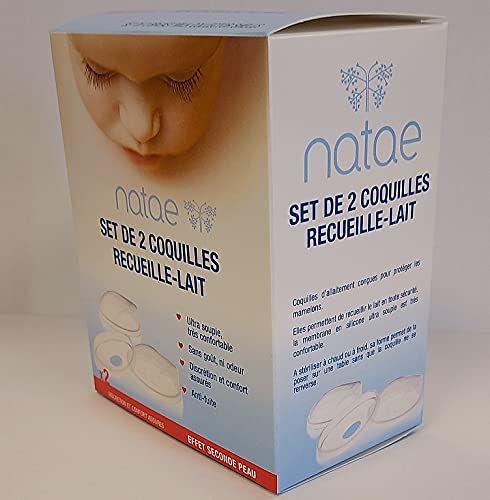 Natae Aide à l’allaitement Set 2 coquilles recueille-lait souples