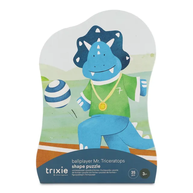 Trixie Baby Jeux, puzzles & livres Footballeur Mr. Triceratops puzzle à forme 35 pièces