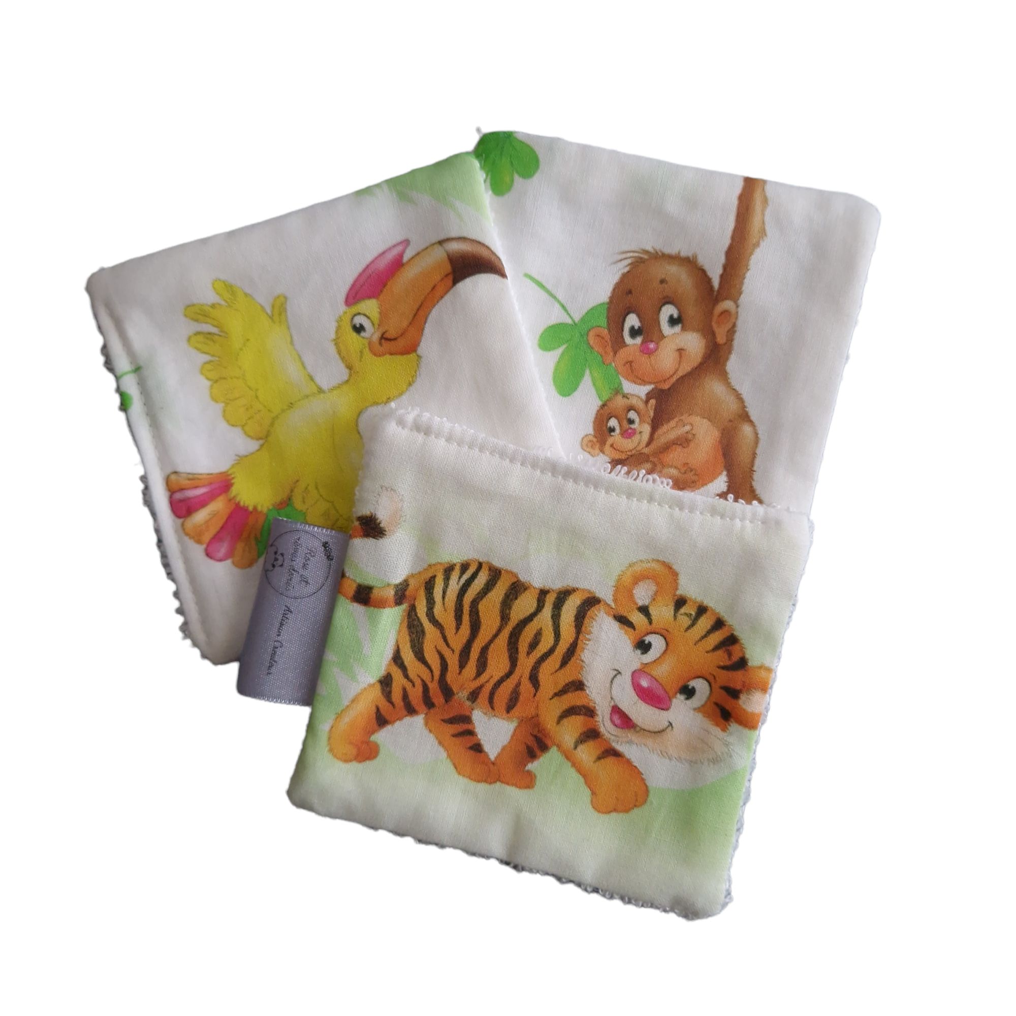 Rose et rêves dorés Lingettes, serviette visage, gants lot de 3 lingettes Jungle éponge légère