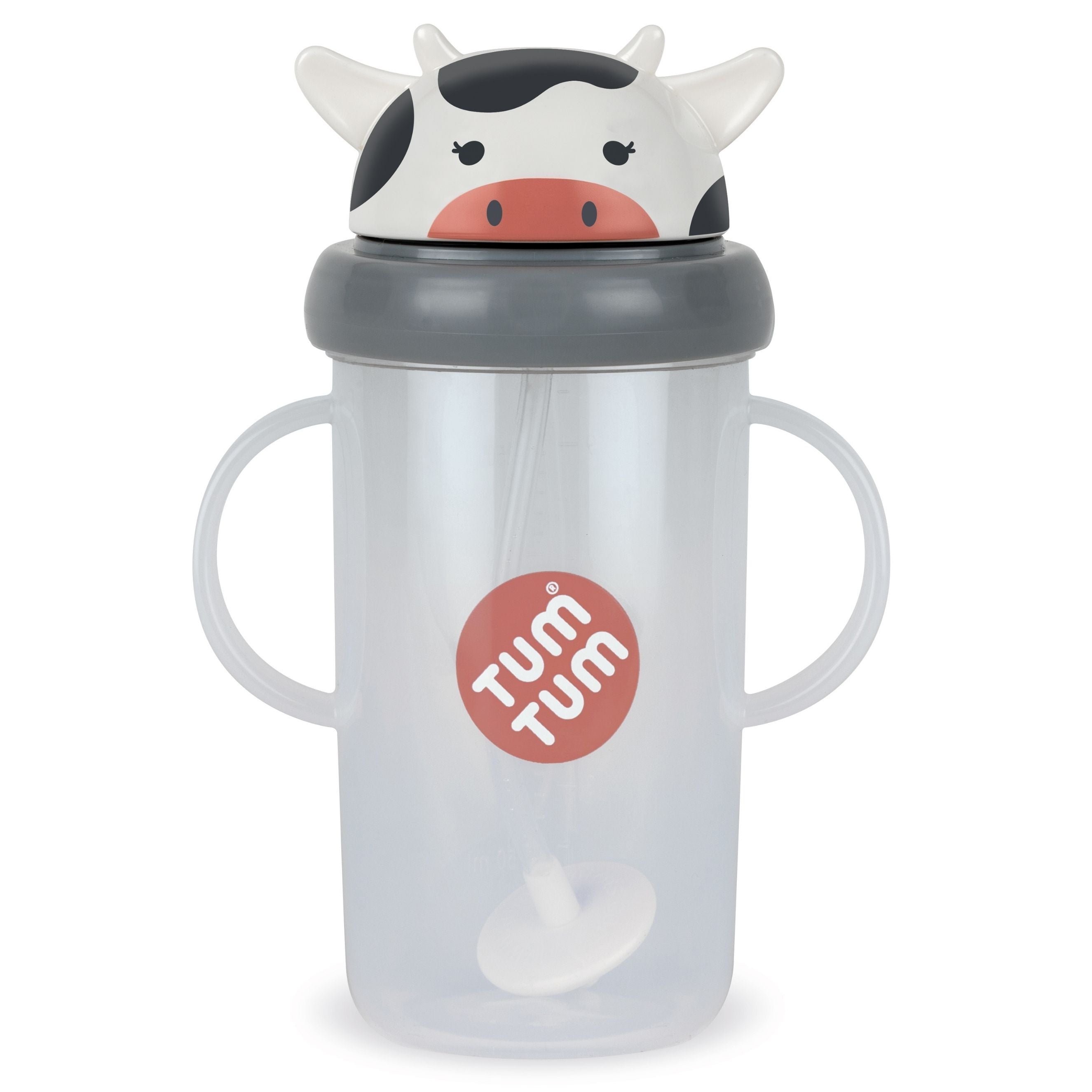 Tum Tum Cups Tall Tippy Up Sippy Cup gobelet Connie Cow 300 ml paille lestée