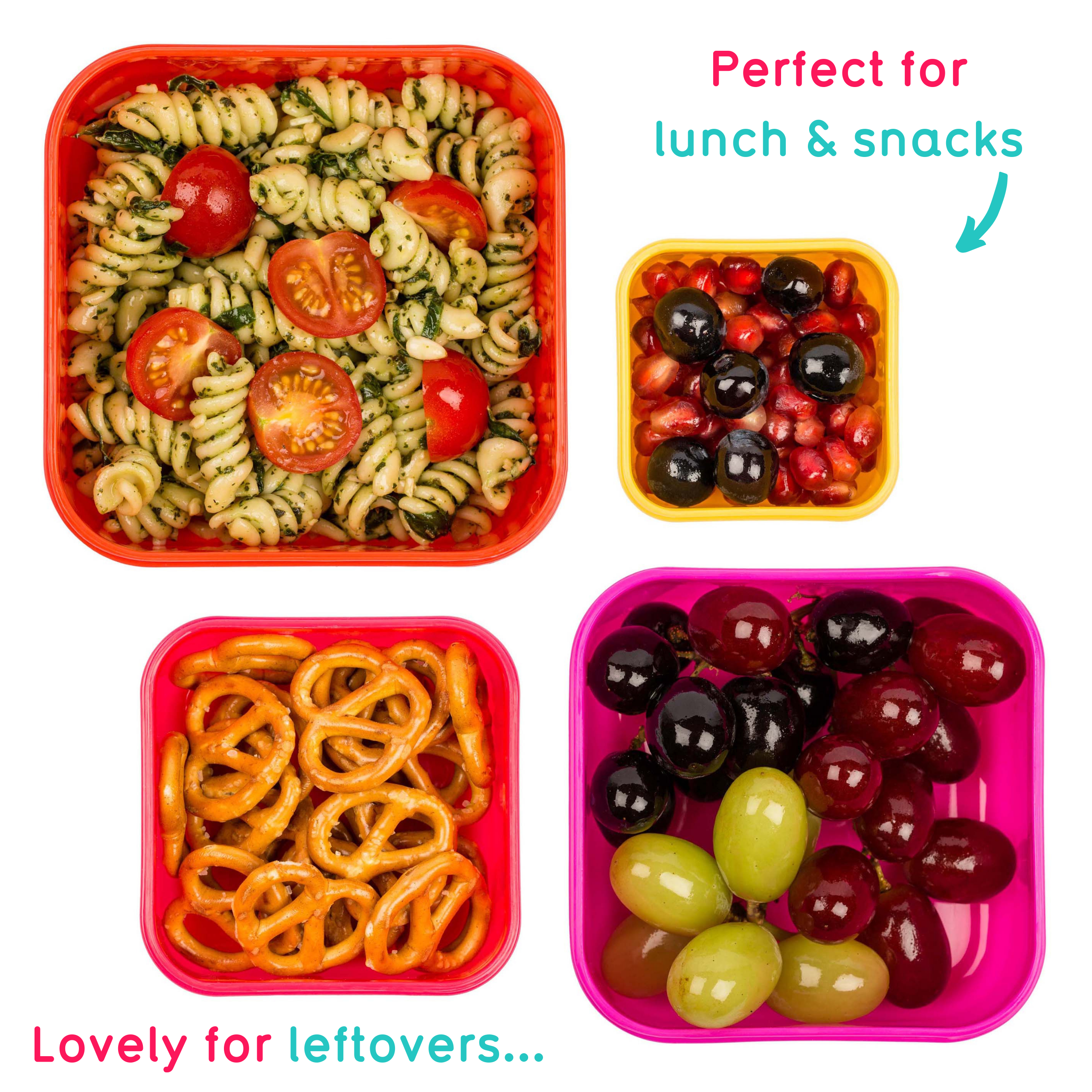 Tum Tum Lunch Boxes Bluebell the Cat lot de 4 boîtes goûter