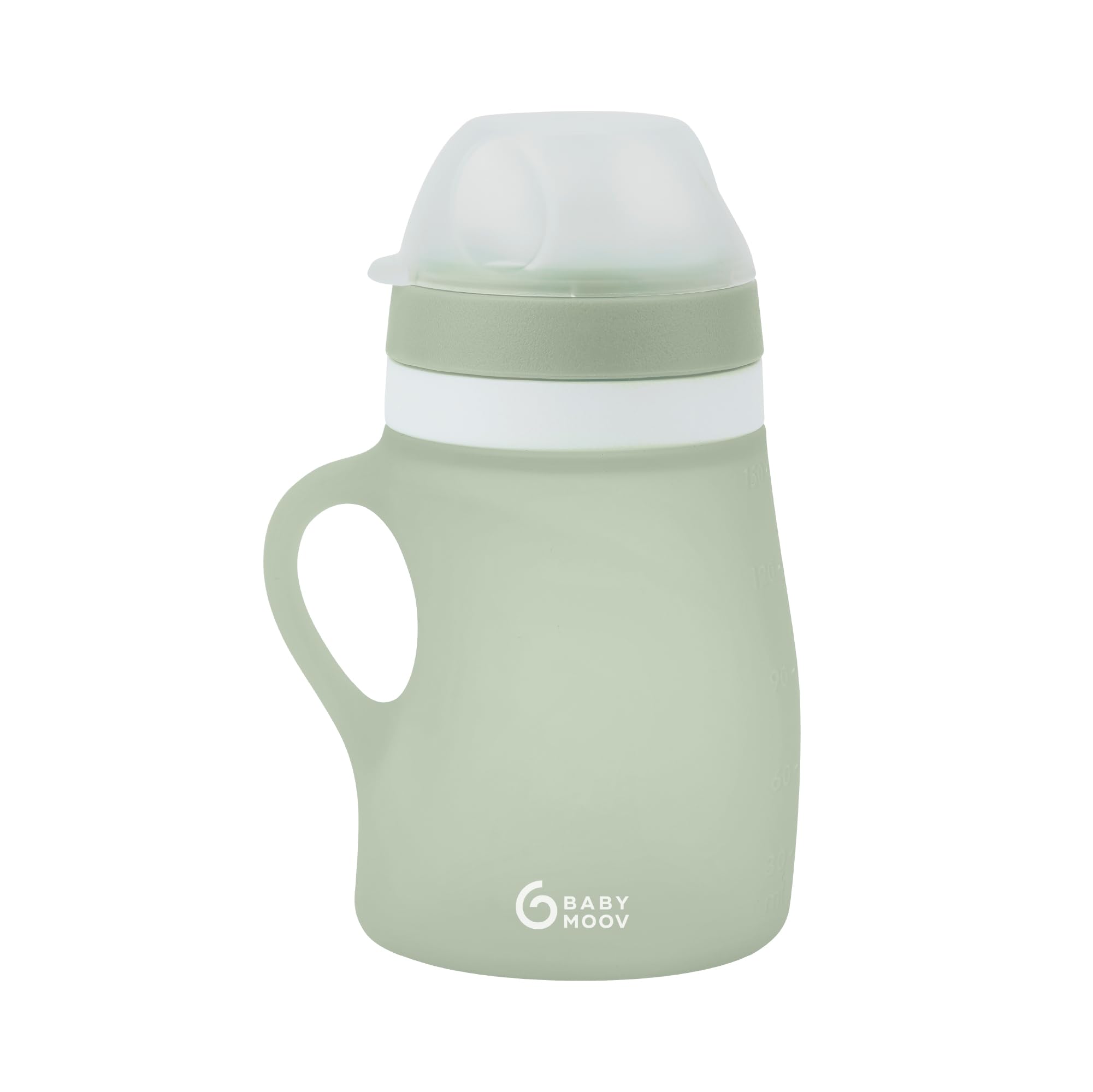Babymoov Isy / Babybols gourde bébé 150 ml verte en silicone