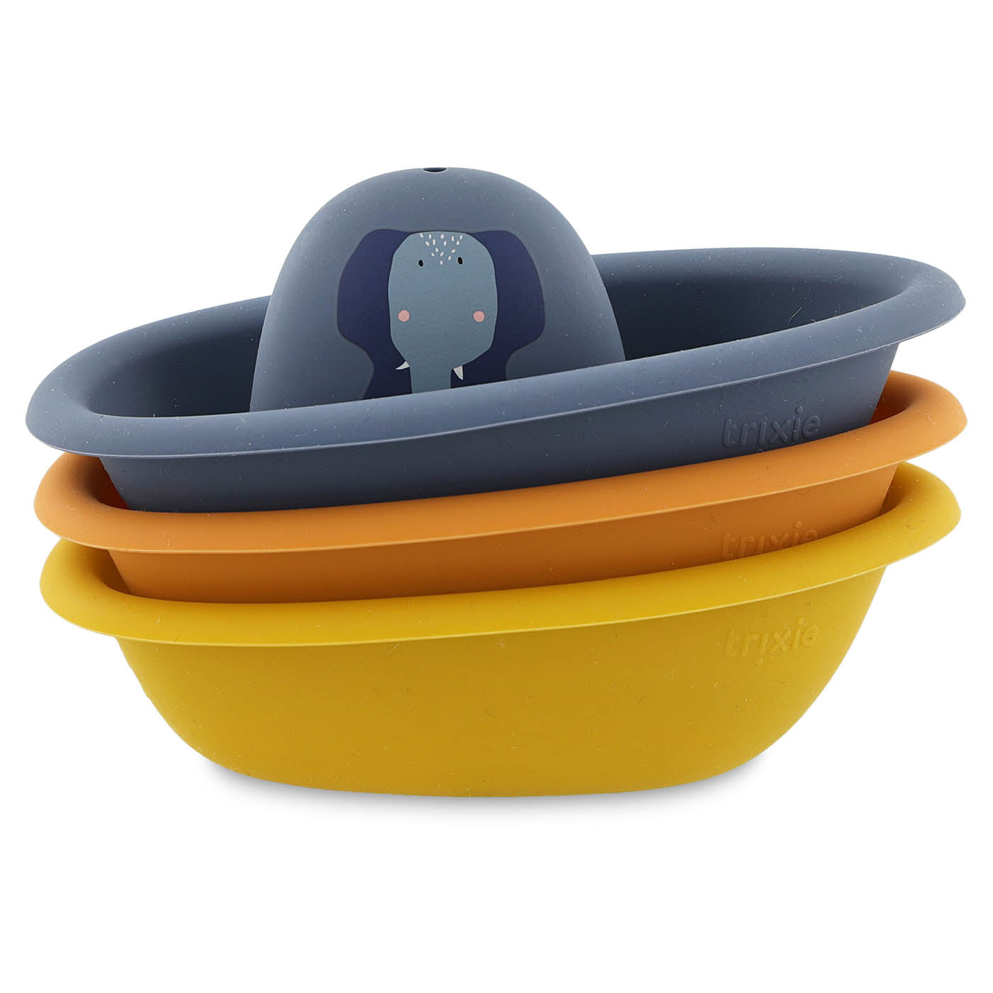 Trixie Baby Jouets de bain Bateaux empilables 3 pcs jouet de bain