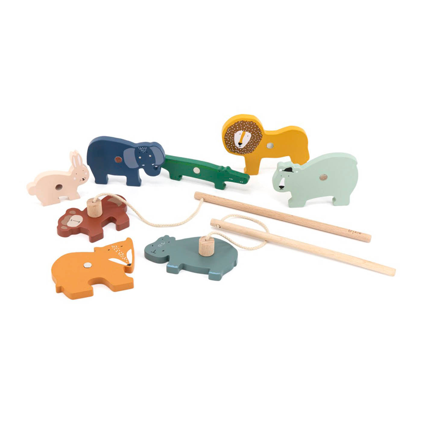 Trixie Baby Jouets d'activités Jeu de pêche en bois