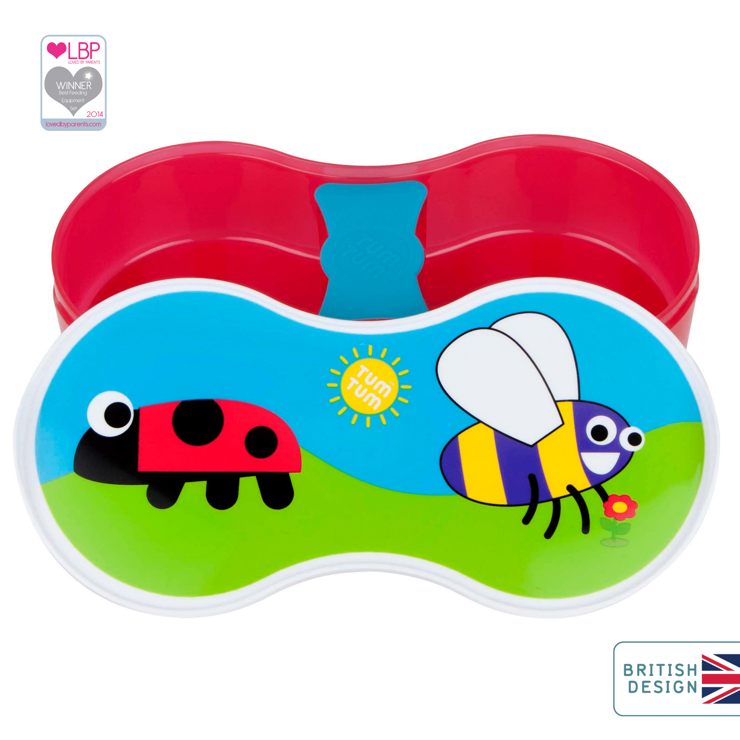 Tum Tum Lunch Boxes Bugs boîte repas enfant avec pot séparateur