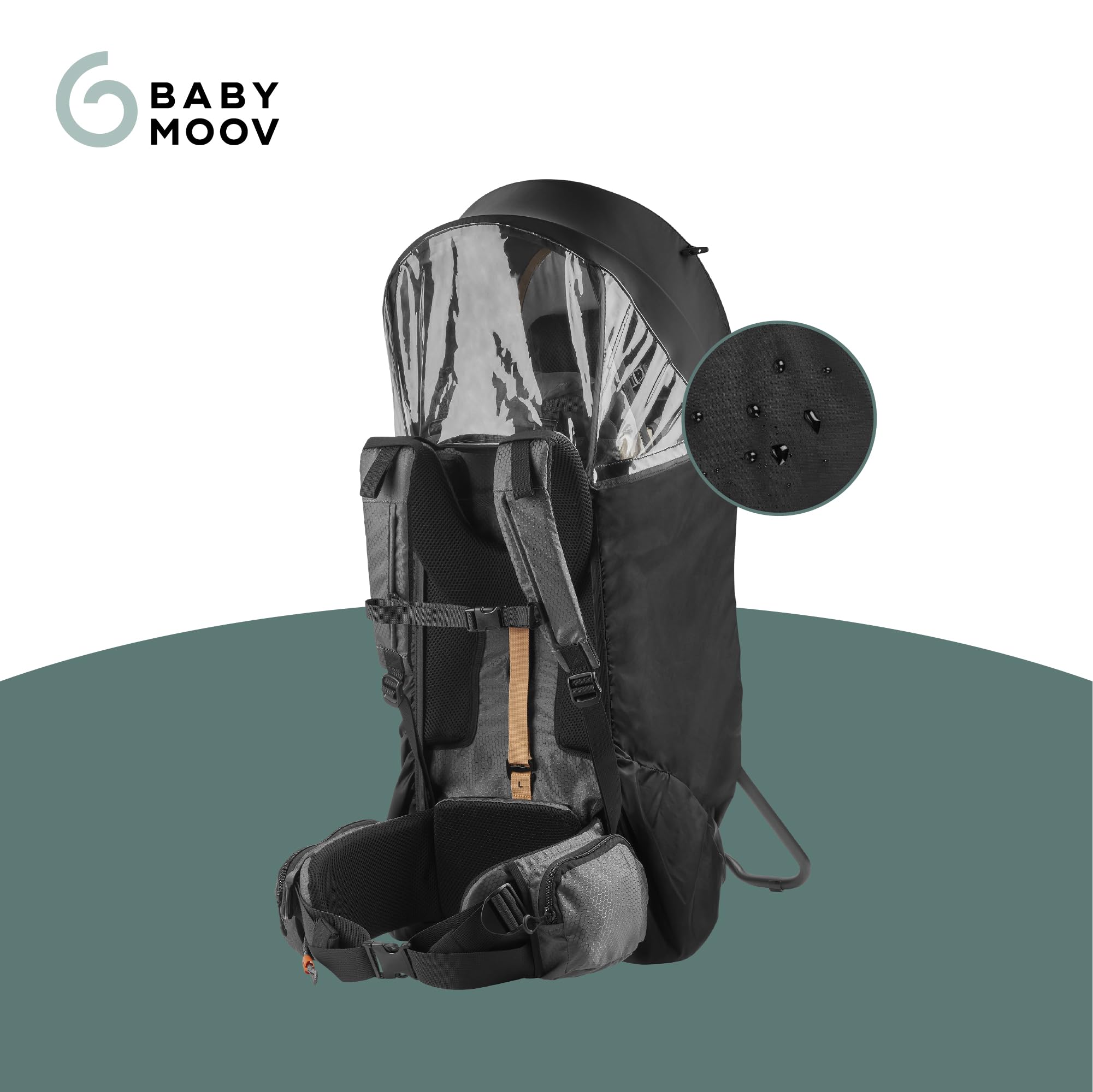 Babymoov Moov & Hike housse de pluie intégrale nylon 70D