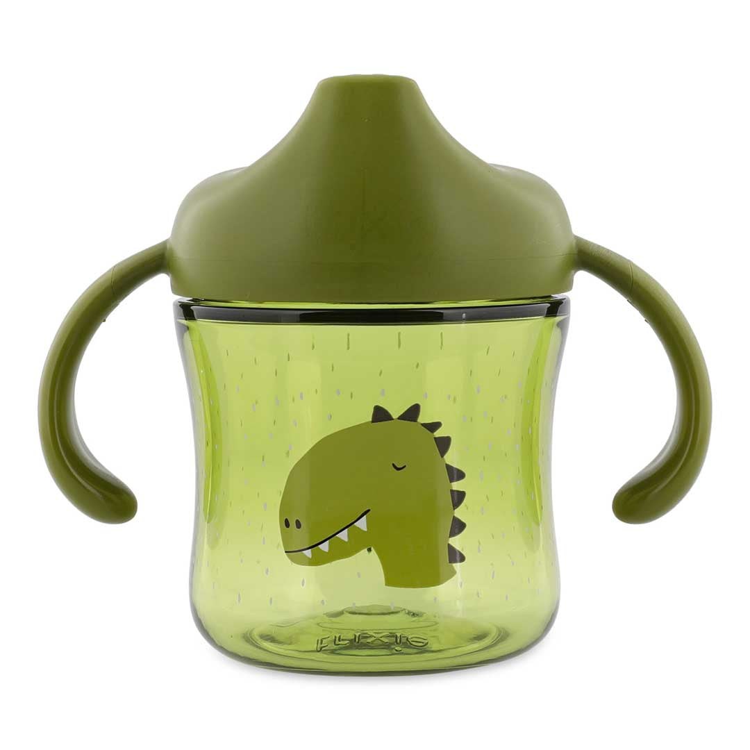 Trixie Baby Tasses et gobelets Mr. Dino tasse d’apprentissage à poignées anti-fuite