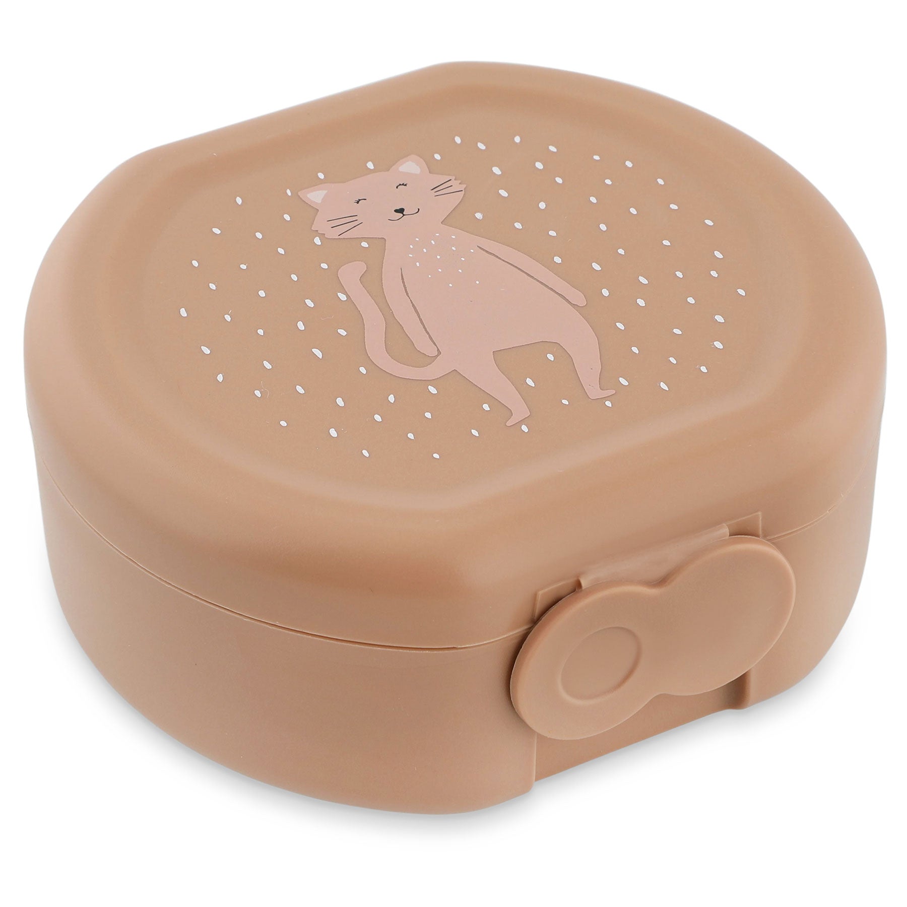 Trixie Baby Boîtes à goûter à clip Mrs. Cat, lot de 2, lavables au lave-vaisselle