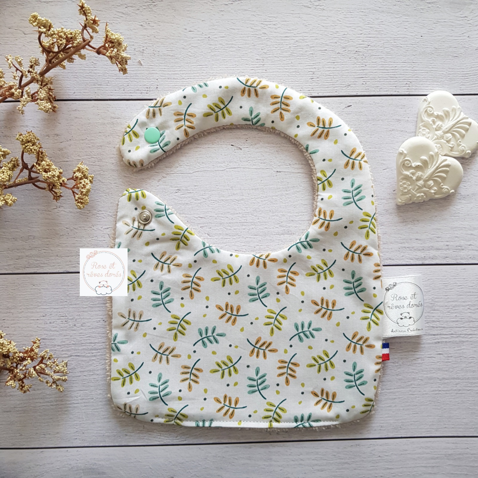 Rose et rêves dorés Coffret Maman Bébé cadeau naissance assorti