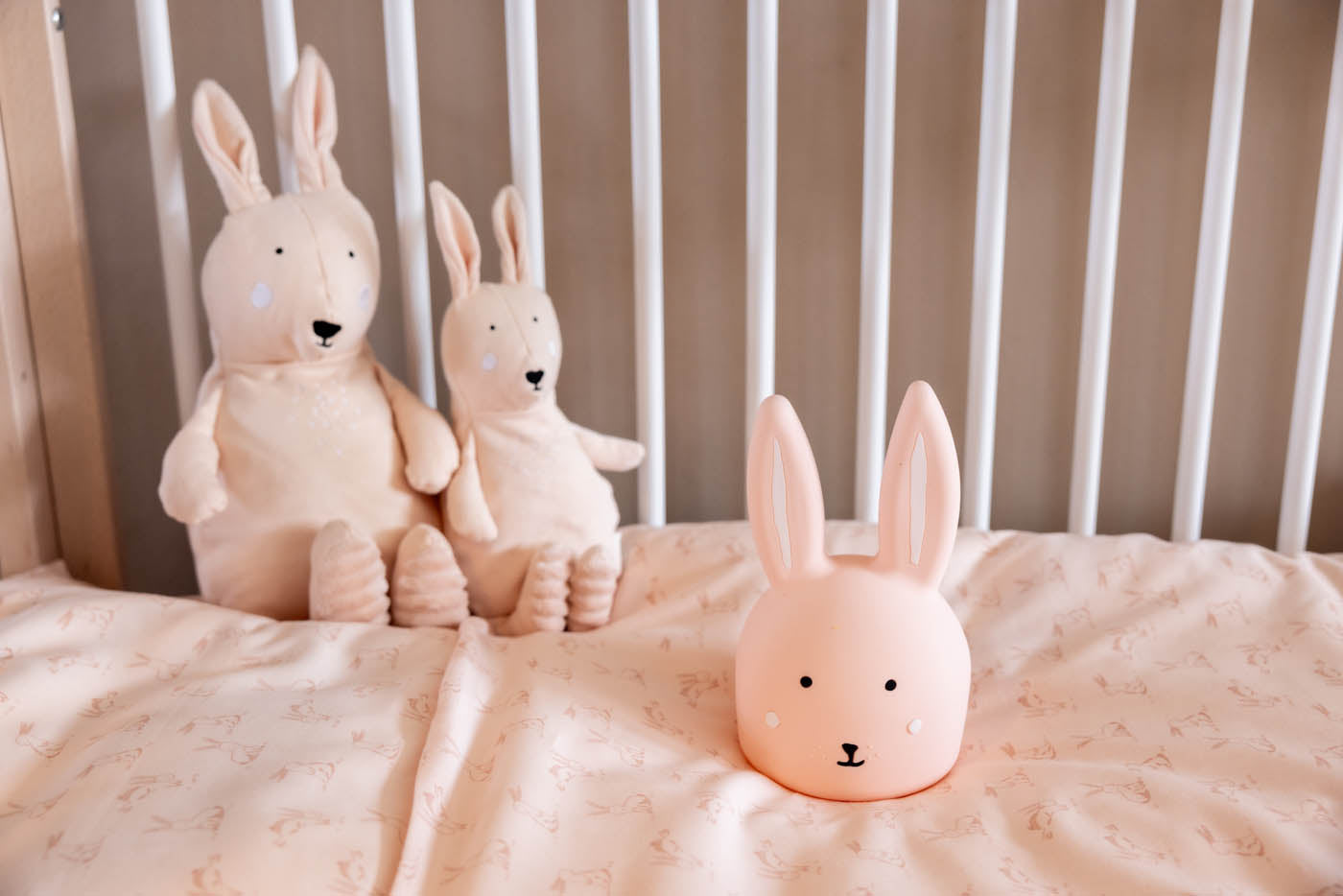 Trixie Baby Veilleuses Mrs. Rabbit veilleuse rechargeable en silicone