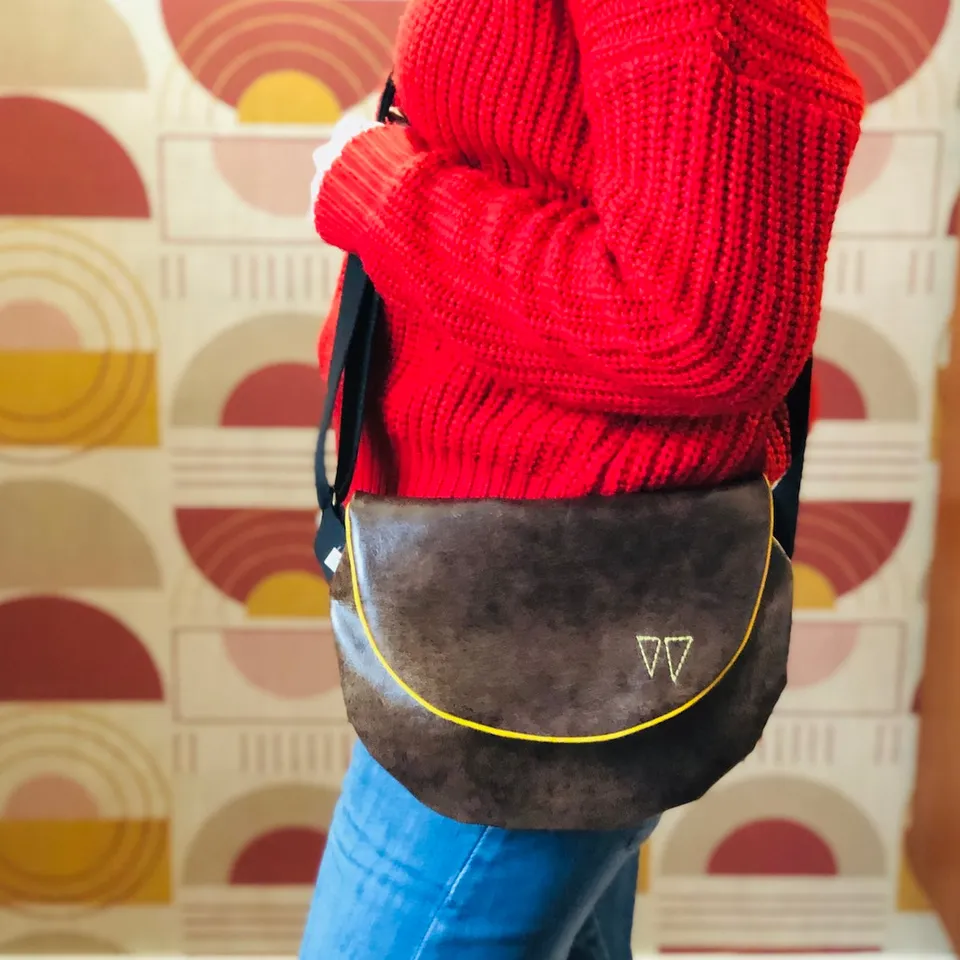 PIOLOU Le Sac Sac à main simili cuir bandoulière imprimé aras