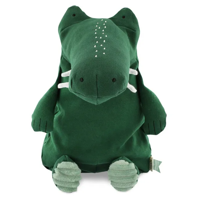 Trixie Baby Premiers jouets Peluche grande Mr. Crocodile 38 cm coton biologique