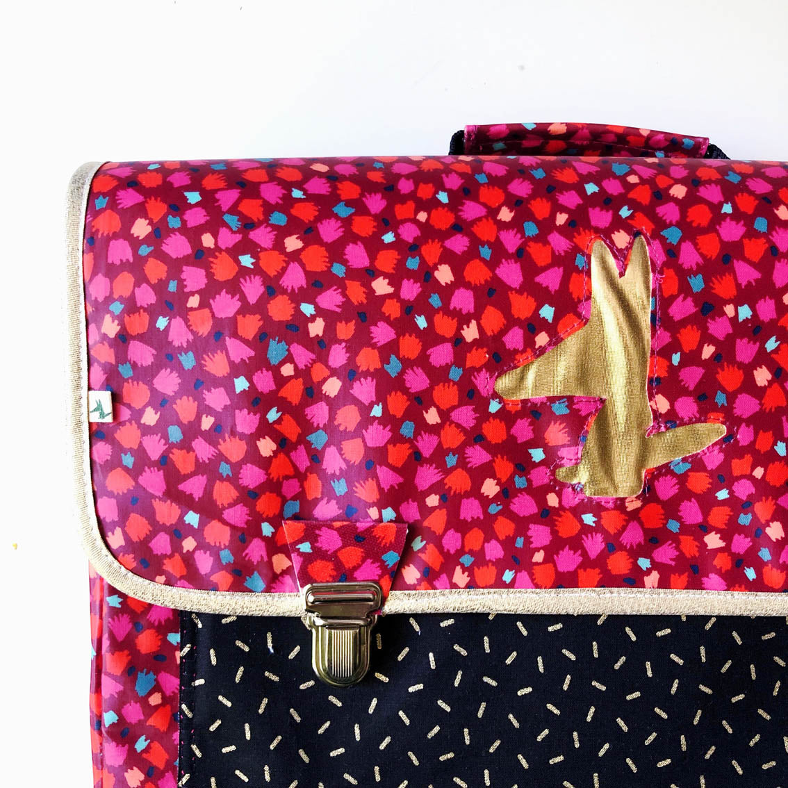 PIOLOU Le Cartable Primaire Cartable CP primaire Noir doré rose