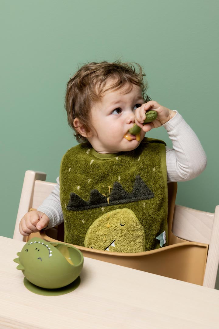 Trixie Baby Sets de repas Premier set repas bébé Mr. Dino en silicone