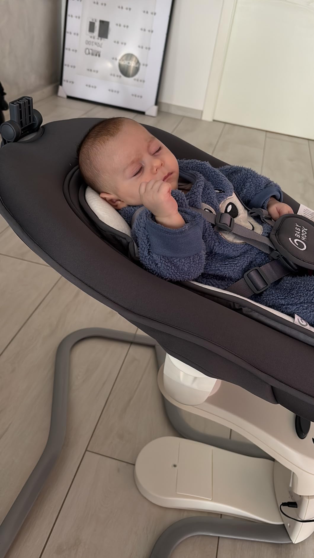 Babymoov Swoon Motion balancelle électrique Zinc avec assise rotative