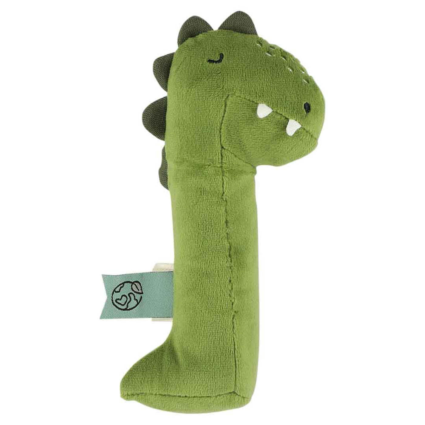 Trixie Baby Premiers jouets Mr. Dino hochet allongé qui couine
