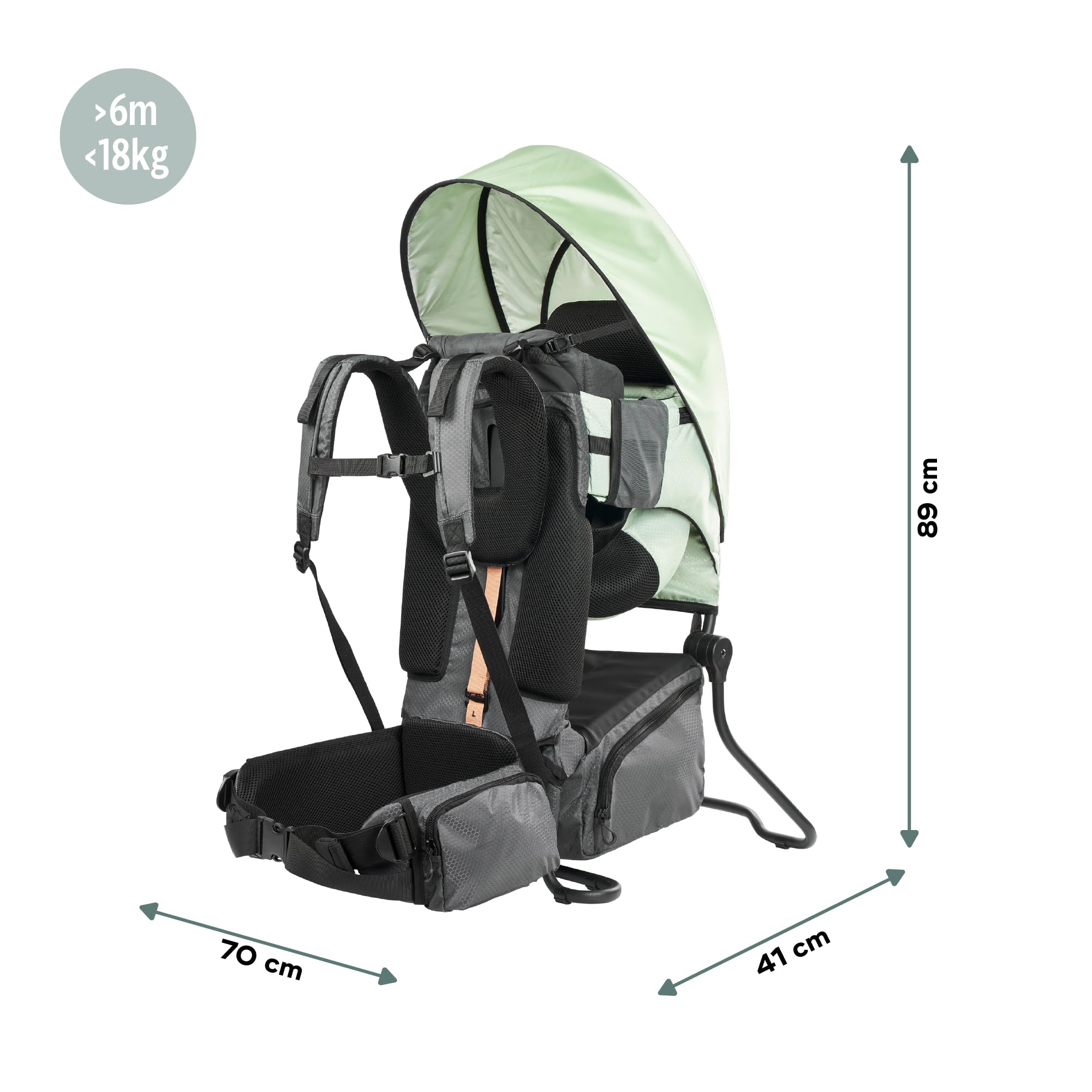 Babymoov Moov&Hike porte-bébé de randonnée dès 6 mois jusqu’à 18 kg