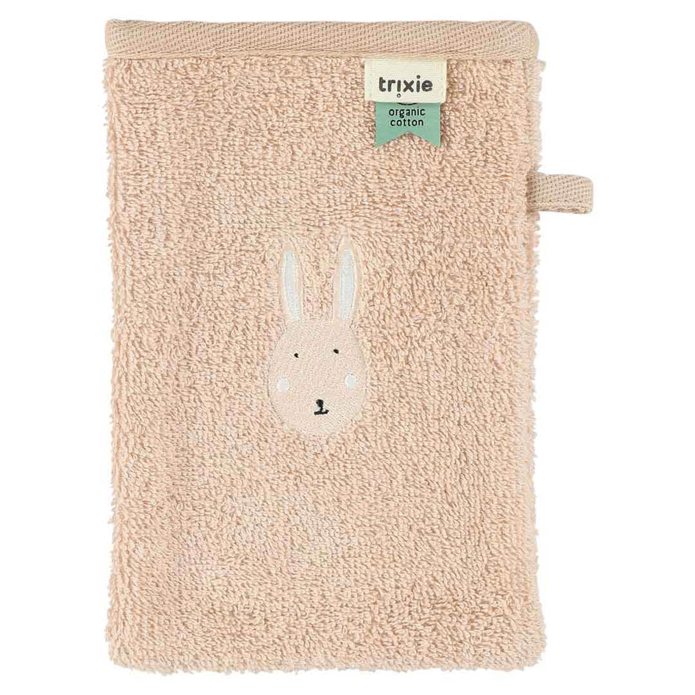 Trixie Baby Gants de toilette Aura Rabbit 2 pièces coton biologique