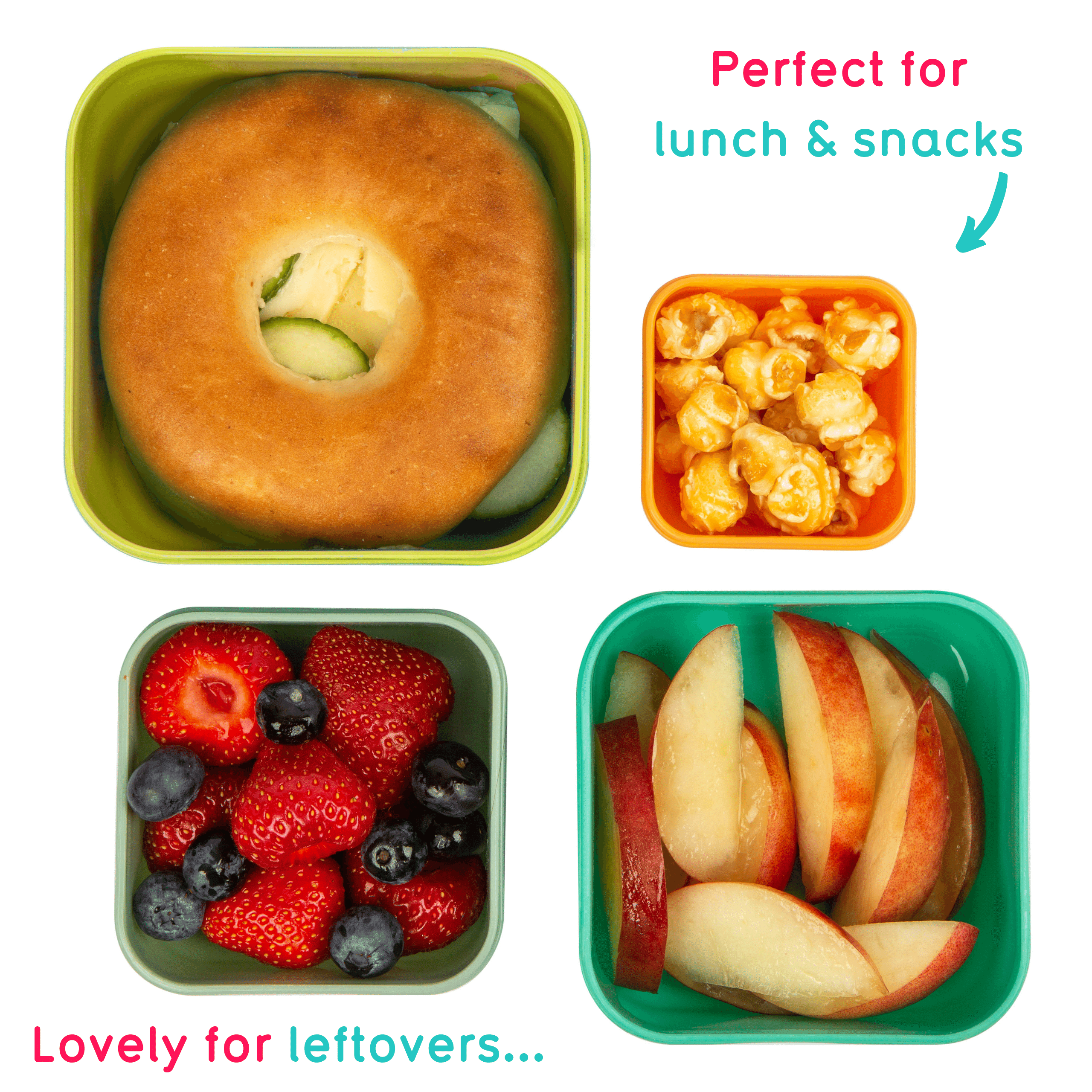Tum Tum Lunch Boxes Stanley Sloth boîtes à goûter enfant lot de 4