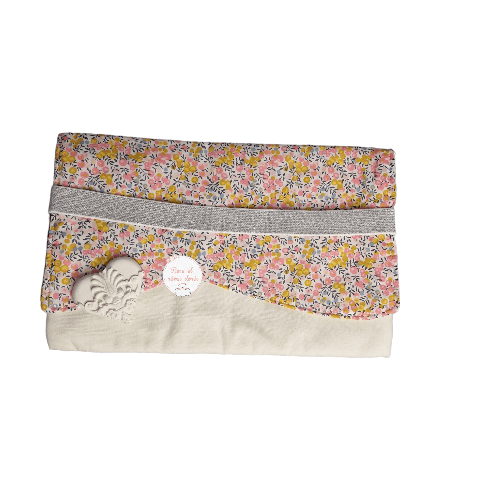 Rose et rêves dorés Coffrets cadeaux Coffret cadeau Jasmin pochon et pochette carnet de santé