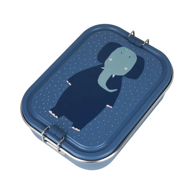 Trixie Baby Boîtes à goûter et boîtes repas Boîte repas grande - Mrs. Elephant boîte inox
