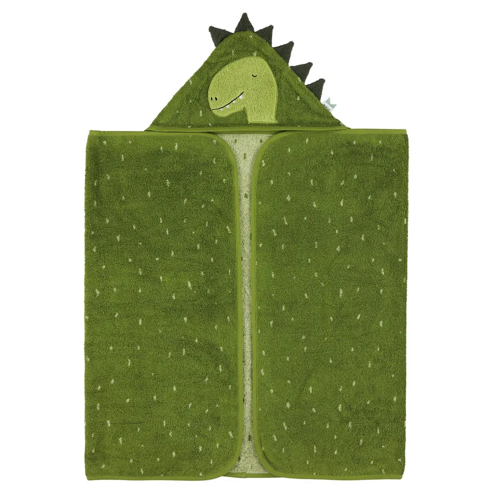 Trixie Baby Capes de bain Cape de bain Mr. Dino 70 x 130 cm coton bio