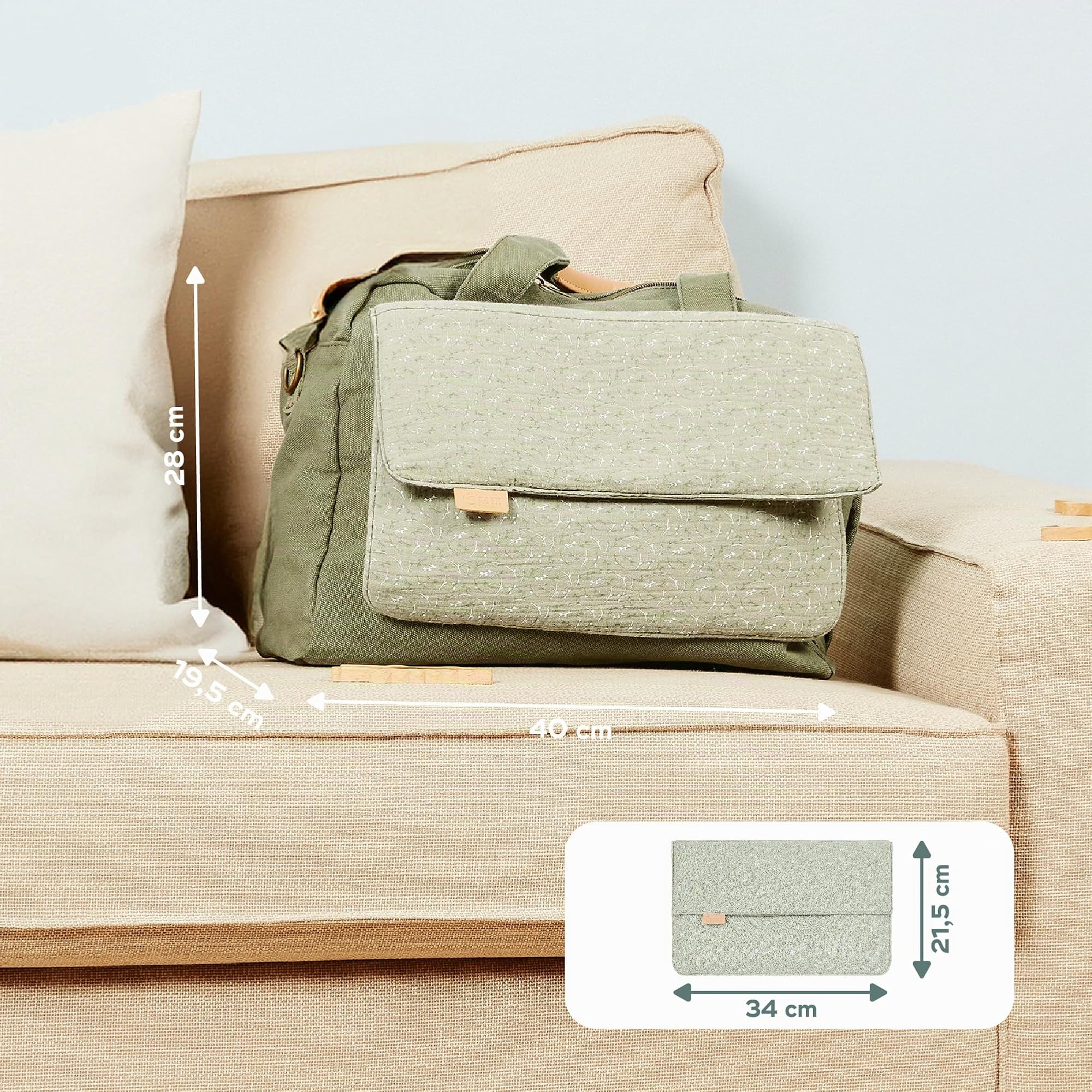 Babymoov Moov / Moov & Day to Day sac à langer 23 L Palm 2 en 1