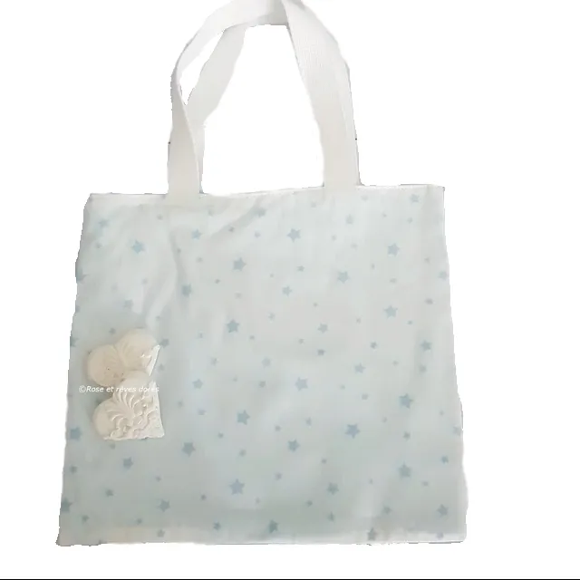 Rose et rêves dorés Sacs divers P’tit tote bag réversible Dragée