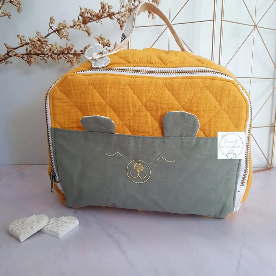 Rose et rêves dorés Sacs divers Valisette Marmelade Arc en ciel rosé