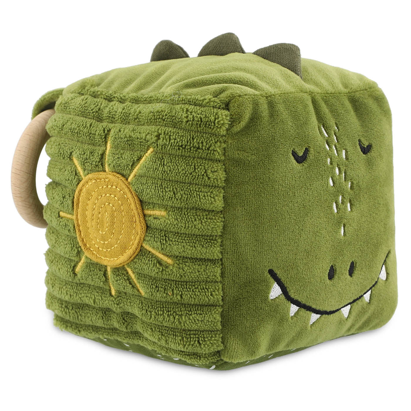 Trixie Baby Jouets d’activités Cube d’activités Mr. Dino pour bébé