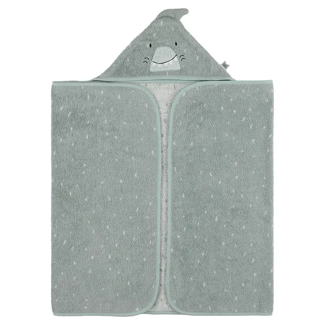 Trixie Baby Capes de bain Mr. Shark cape de bain 70 x 130 cm coton bio