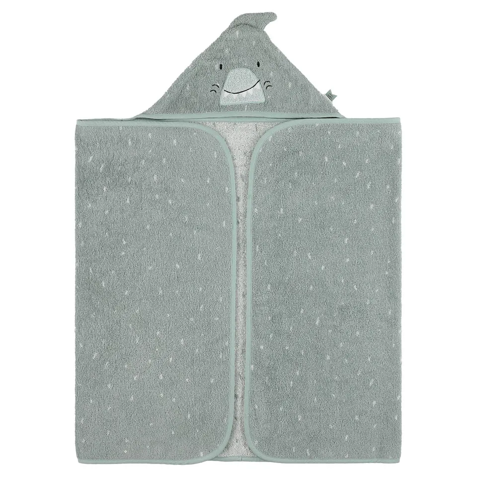 Trixie Baby Capes de bain Mr. Shark cape de bain 70 x 130 cm coton bio