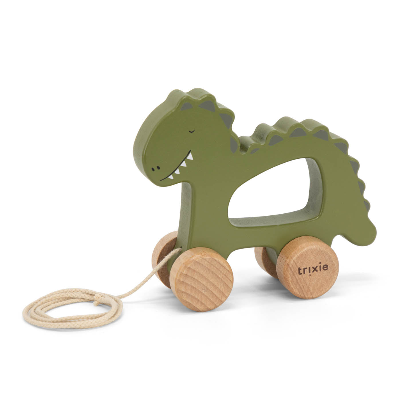 Trixie Baby Mr. Dino jouet à tirer en bois