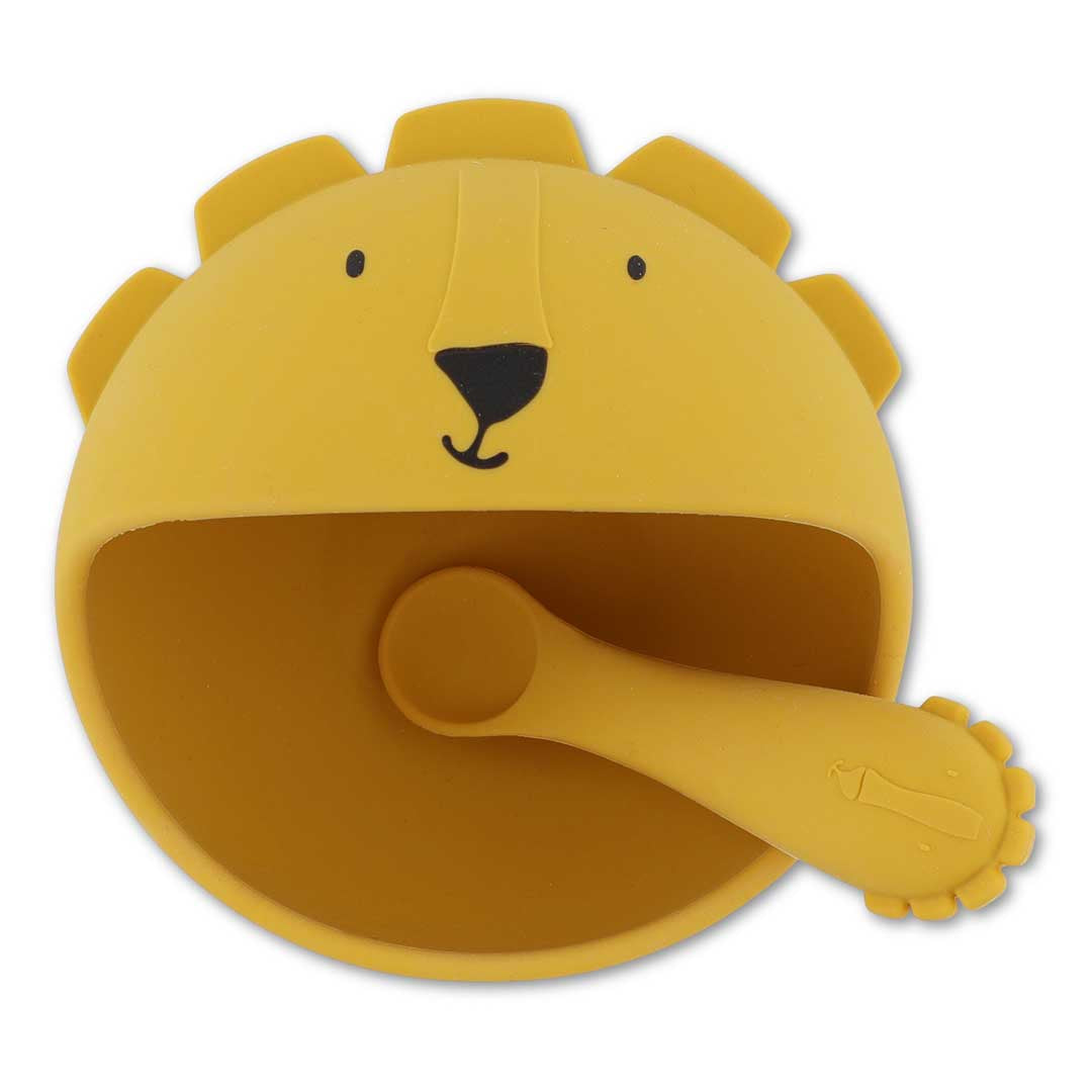 Trixie Baby Sets de repas Premier set repas bébé, Mr. Lion, silicone