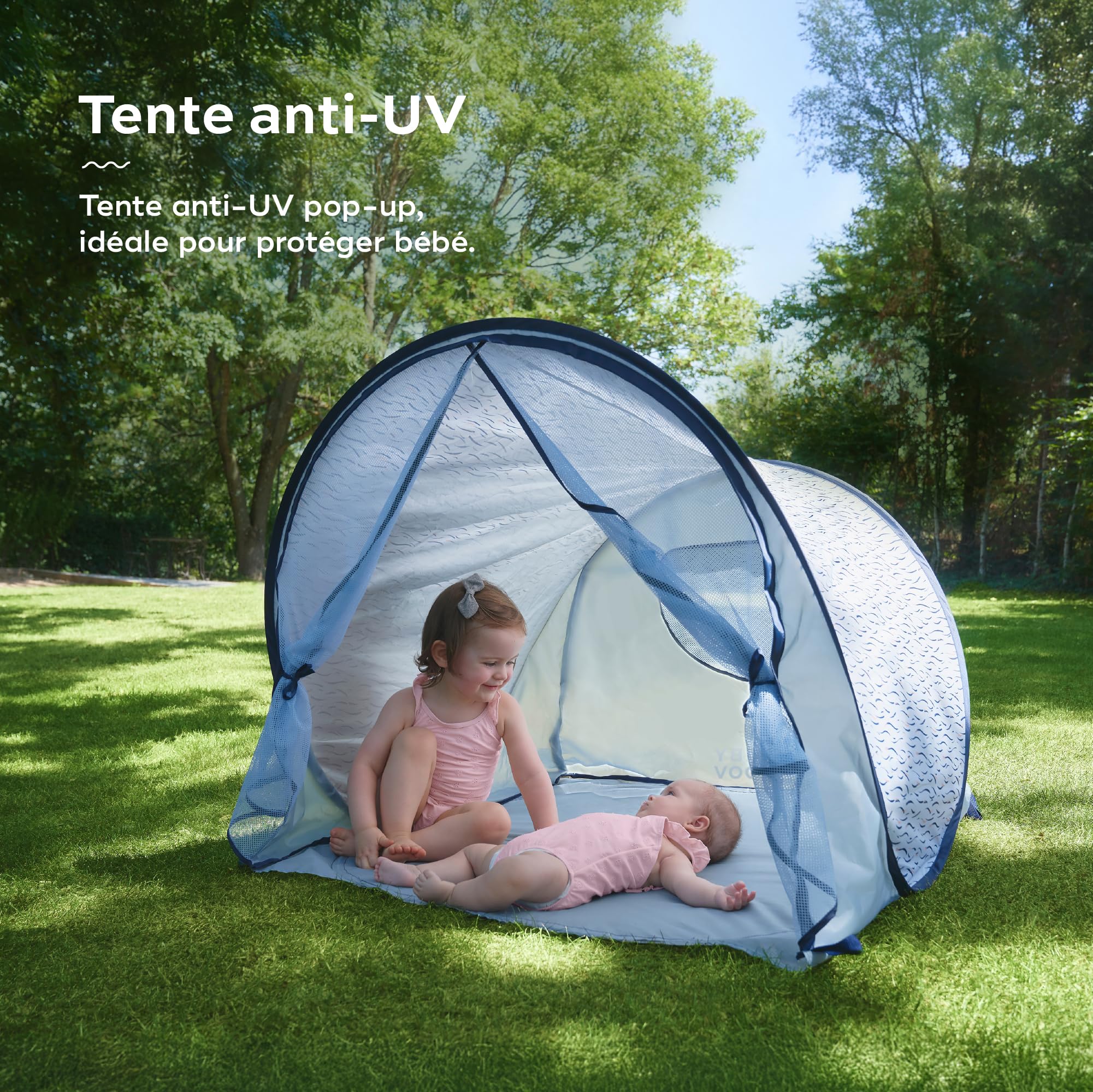 Babymoov Moov / Moov & tente anti-UV bébé Blue Waves FPS 50+
