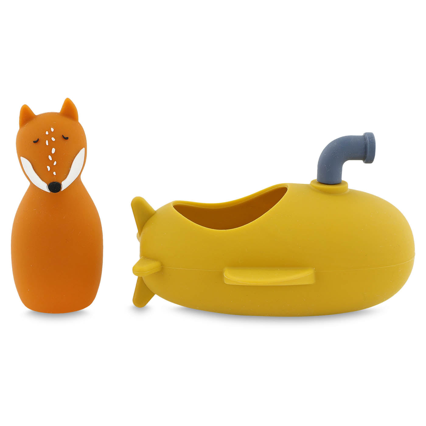 Trixie Baby Jouets de bain Jouet de bain sous-marin Mr. Fox en silicone
