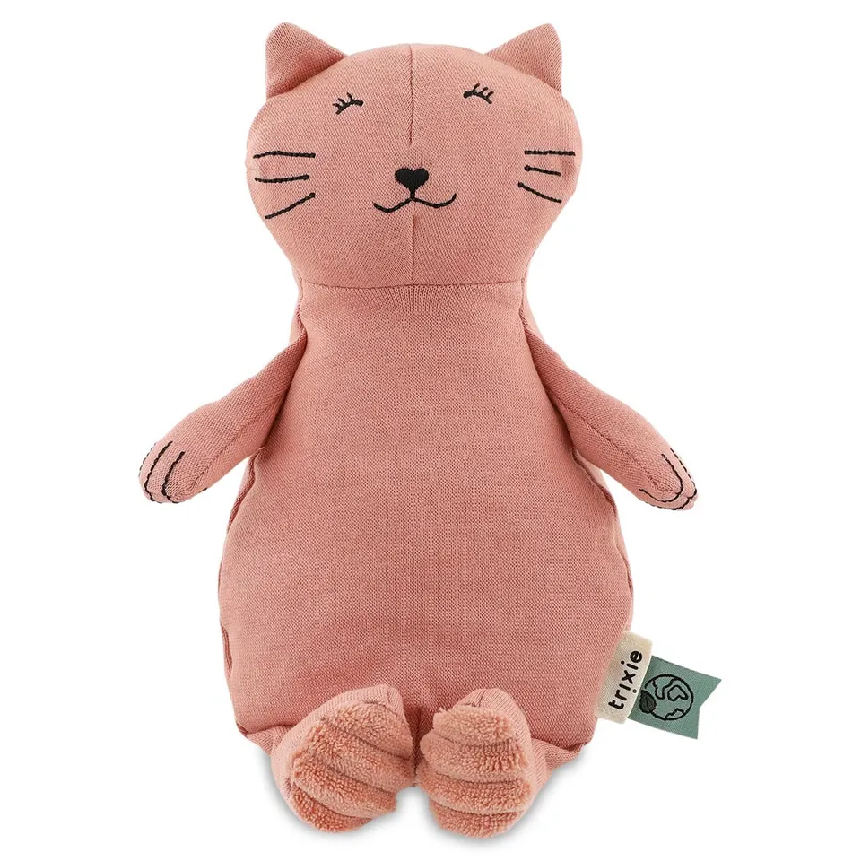 Trixie Baby Premiers jouets Peluche petite Mrs. Cat 26 cm coton bio